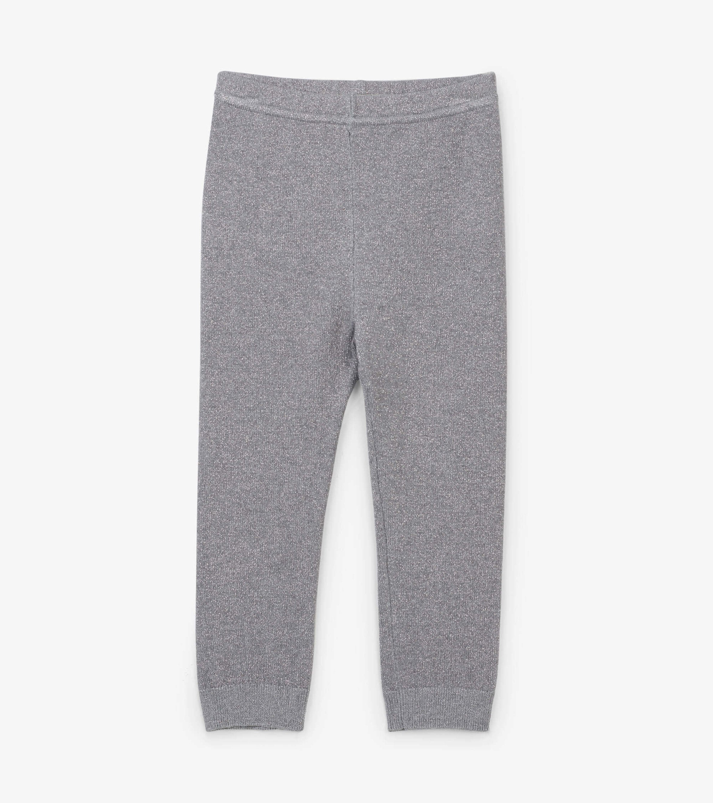 Hatley Baby Silver Glitter Cable Knit Leggings