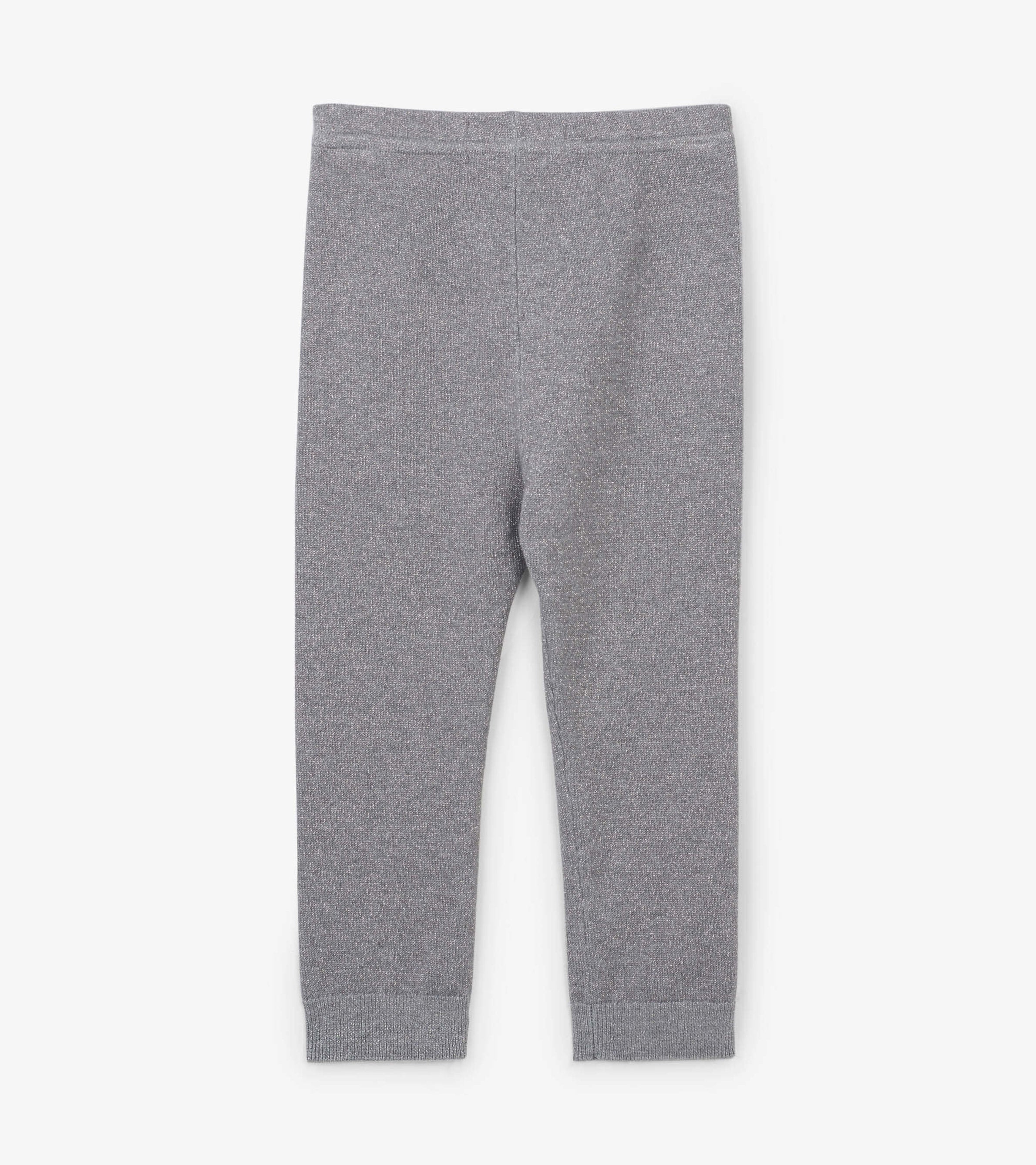 Hatley Baby Silver Glitter Cable Knit Leggings