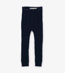 Hatley Baby Navy Cable Knit Leggings
