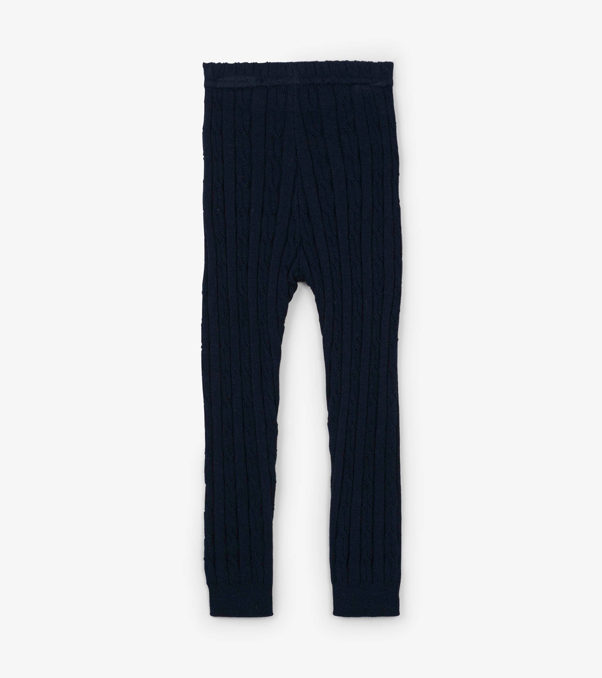 Hatley Baby Navy Cable Knit Leggings
