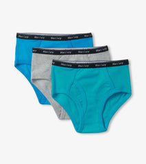 Hatley Boys Solid 3 Pack Classic Briefs