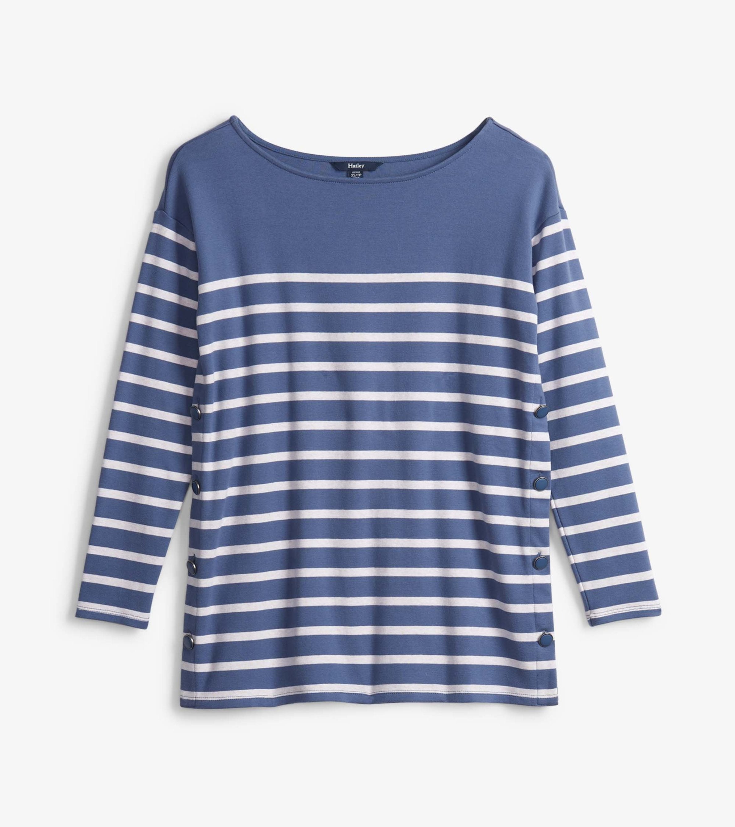 Hatley Ali Breton Top - Indigo Stripes