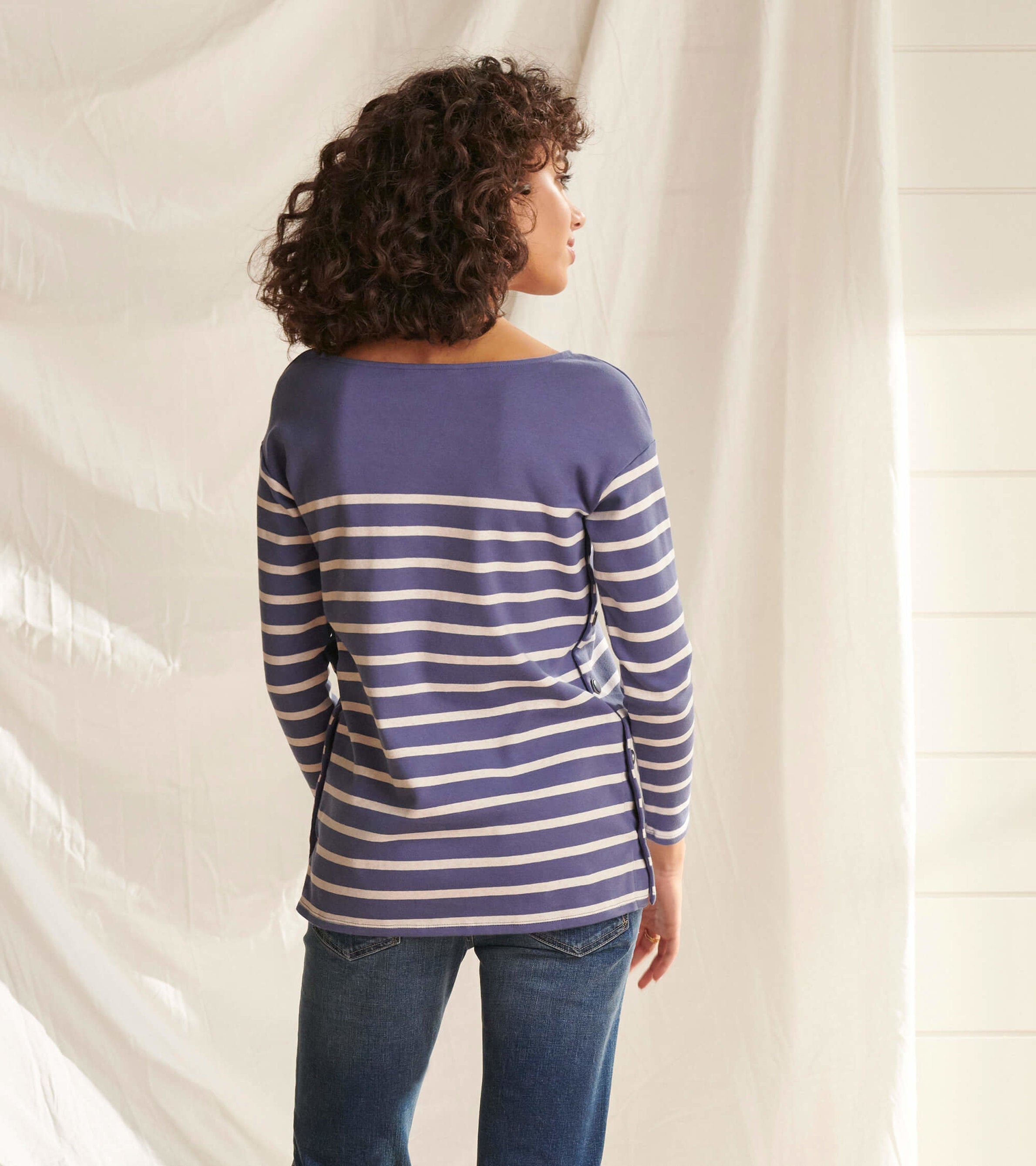 Hatley Ali Breton Top - Indigo Stripes