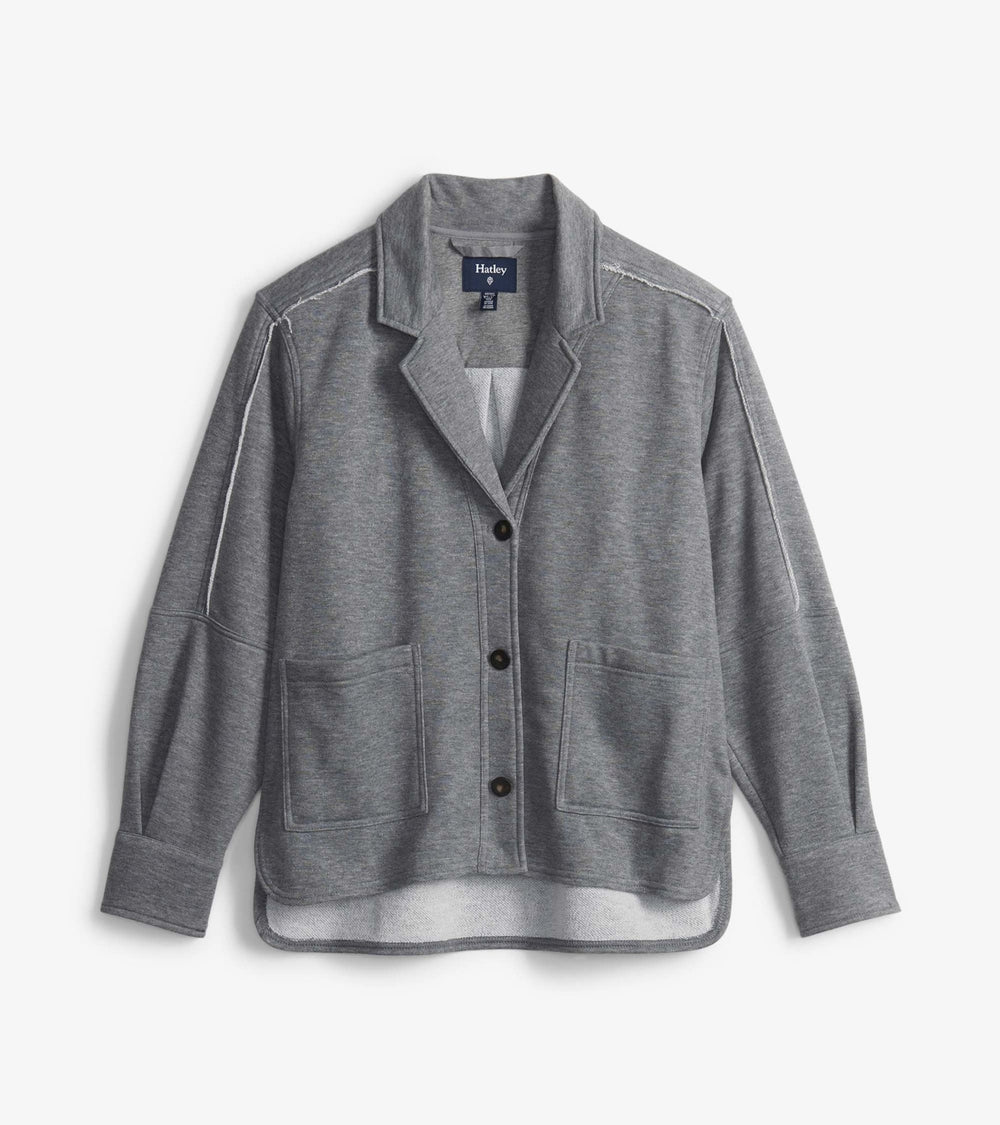 Hatley Emily Relaxed Blazer - Charcoal Melange