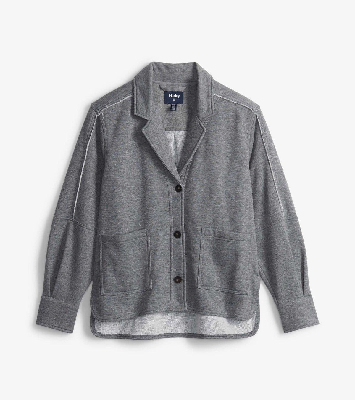 Hatley Emily Relaxed Blazer - Charcoal Melange