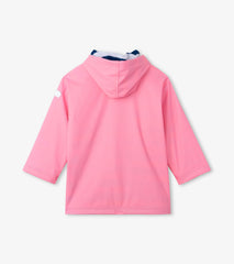 Hatley Girls Classic Pink Zip-Up Rain Jacket