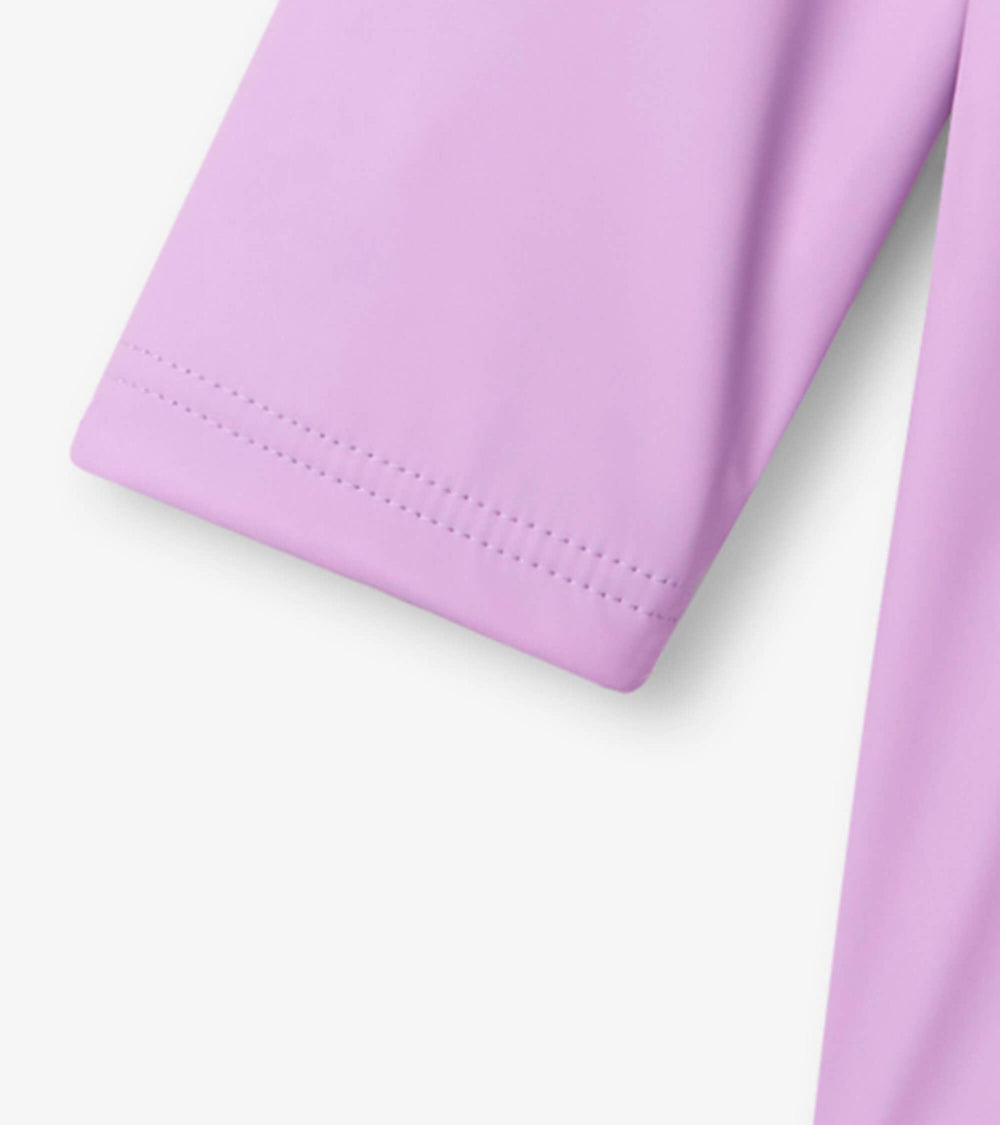 Hatley Girls Lilac Button-Up Rain Jacket