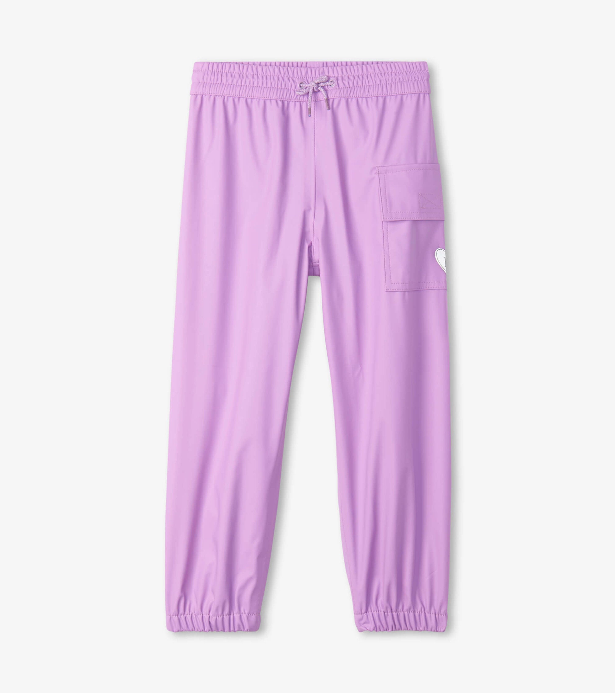 Hatley Lilac Kids Rain Pants
