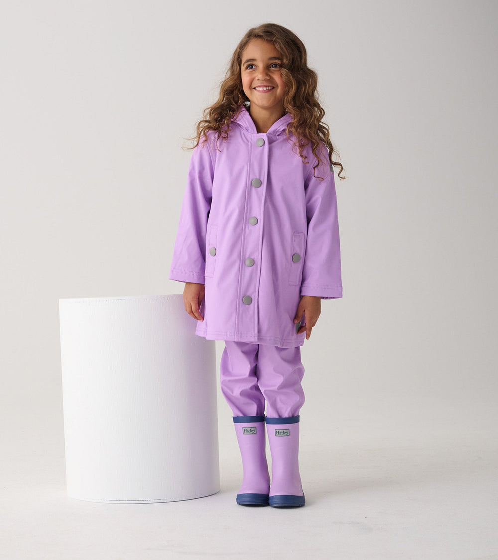 Hatley Lilac Kids Rain Pants
