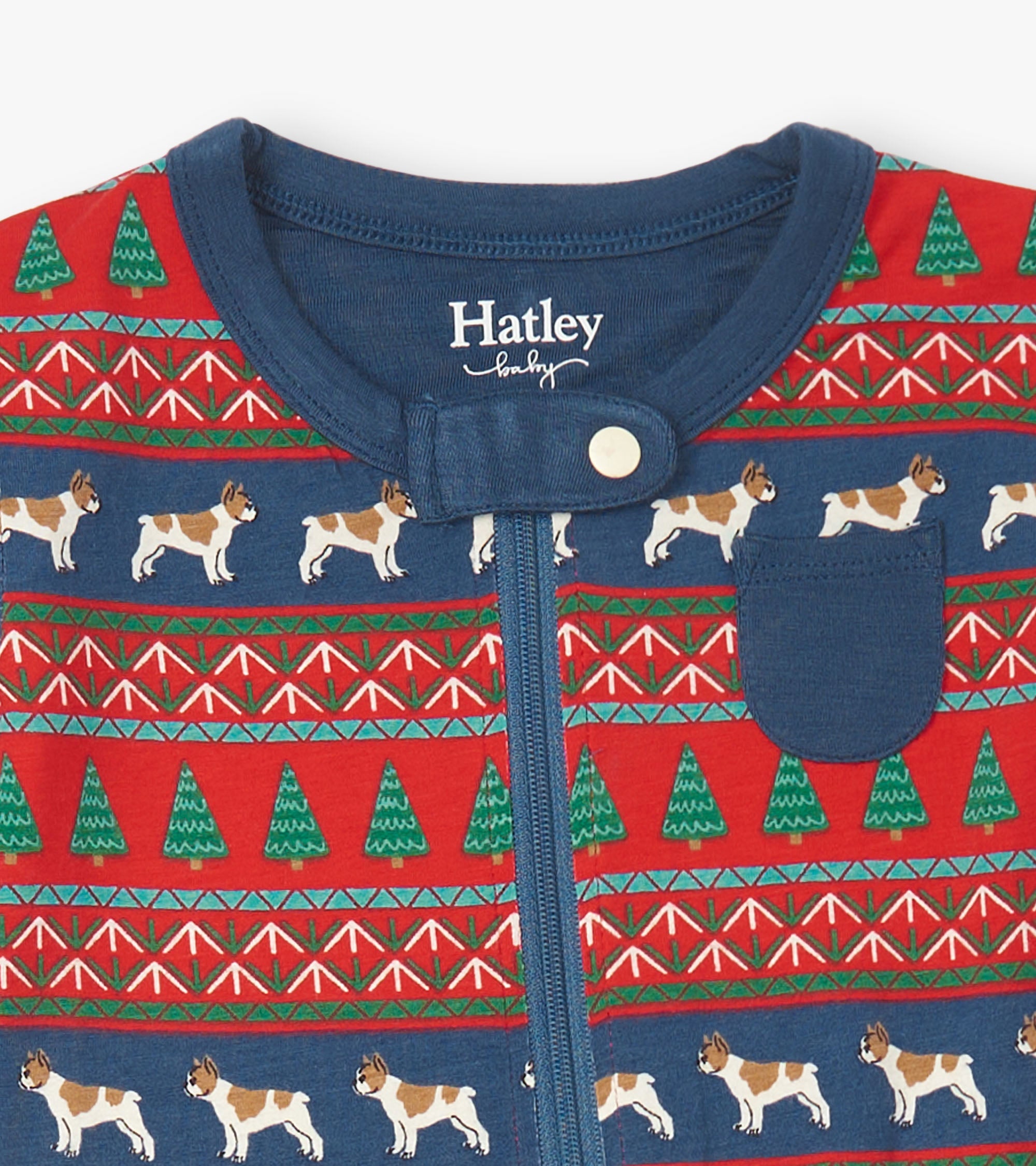Hatley Baby Bulldog Fair Isle Bamboo Footed Sleeper