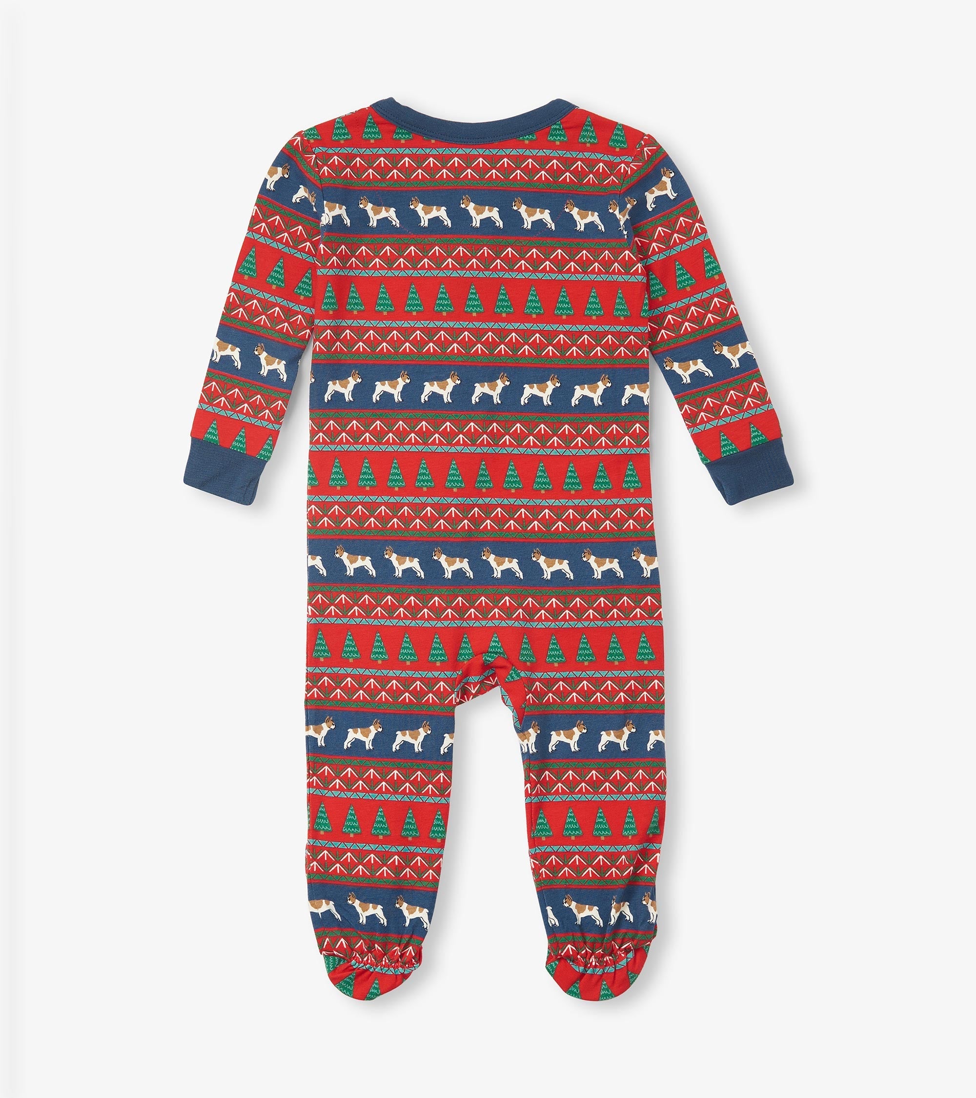 Hatley Baby Bulldog Fair Isle Bamboo Footed Sleeper