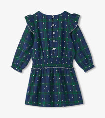 Hatley Girls Blackwatch Plaid Smocked Waist Dress