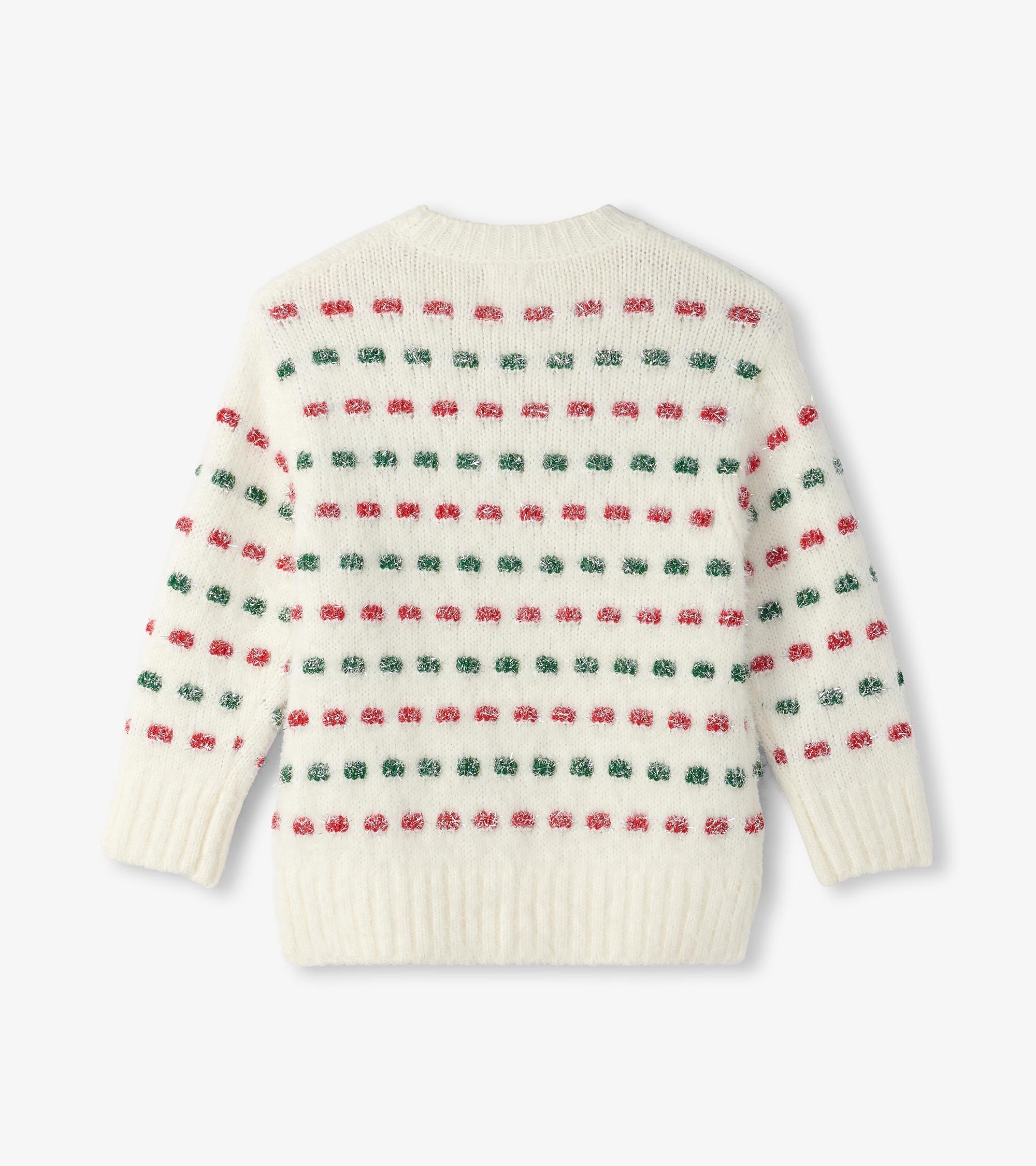 Hatley Girls Holiday Basket Weave Sweater