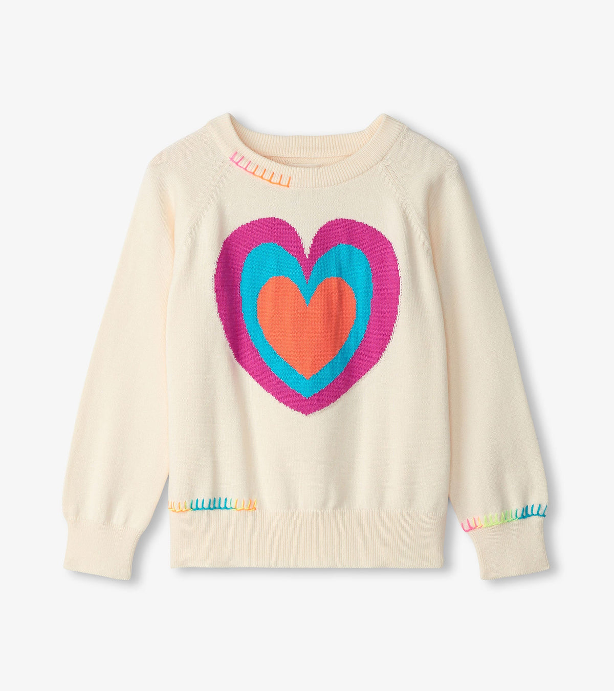 Hatley Girls Layered Hearts Sweater