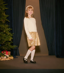 Hatley Girls Holiday Mixed Media Dress