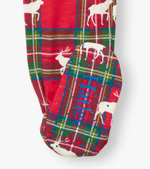 Hatley Baby Elk Plaid Cotton Footed Sleeper