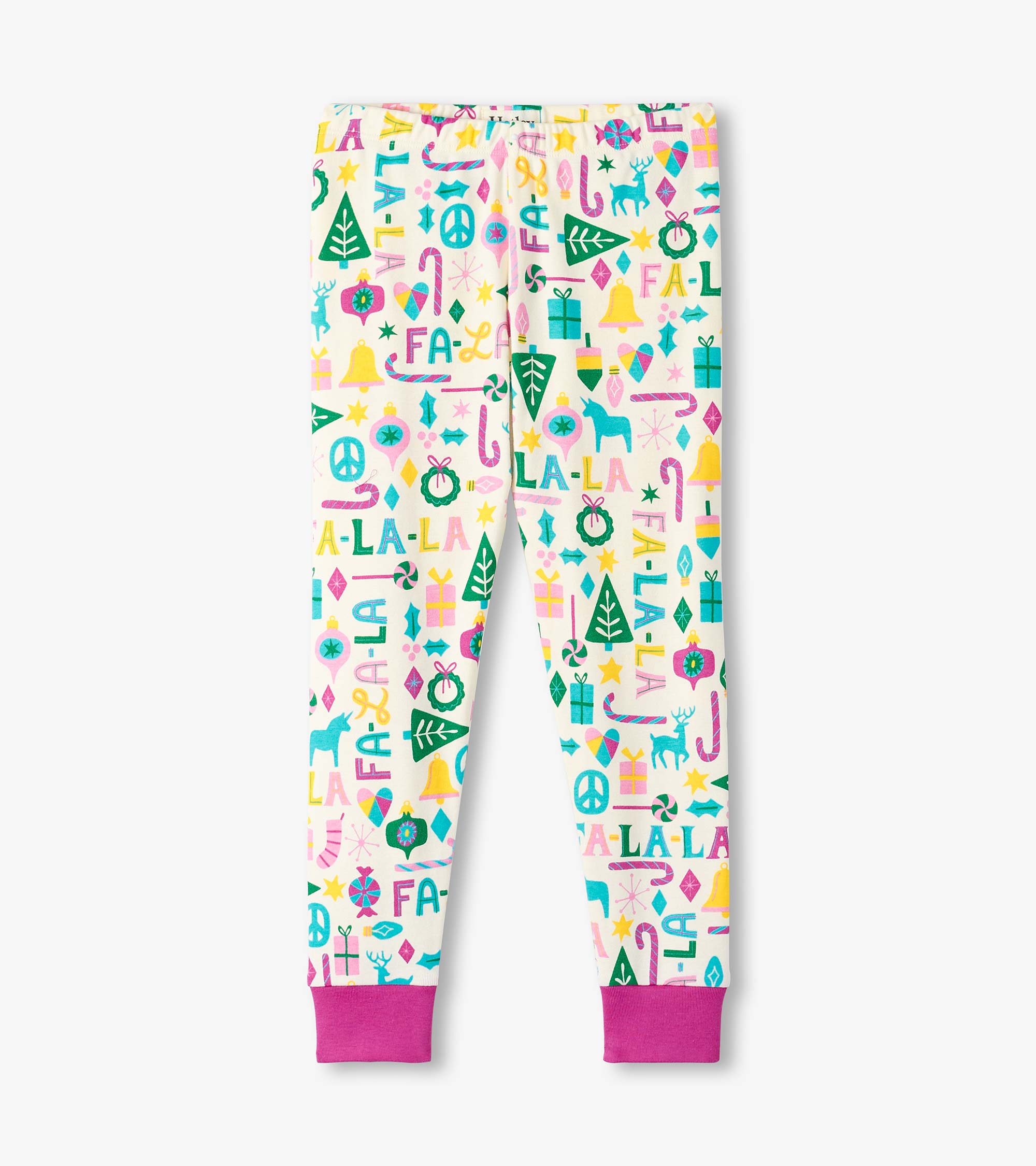 Hatley Girls Pink Falala Pajama Set