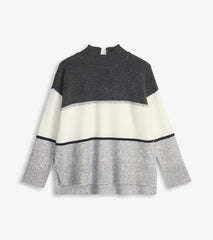 Hatley Mock Neck Tunic - Grey Block