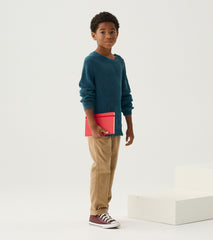 Hatley Boys Moroccan Blue Button Neck Sweater