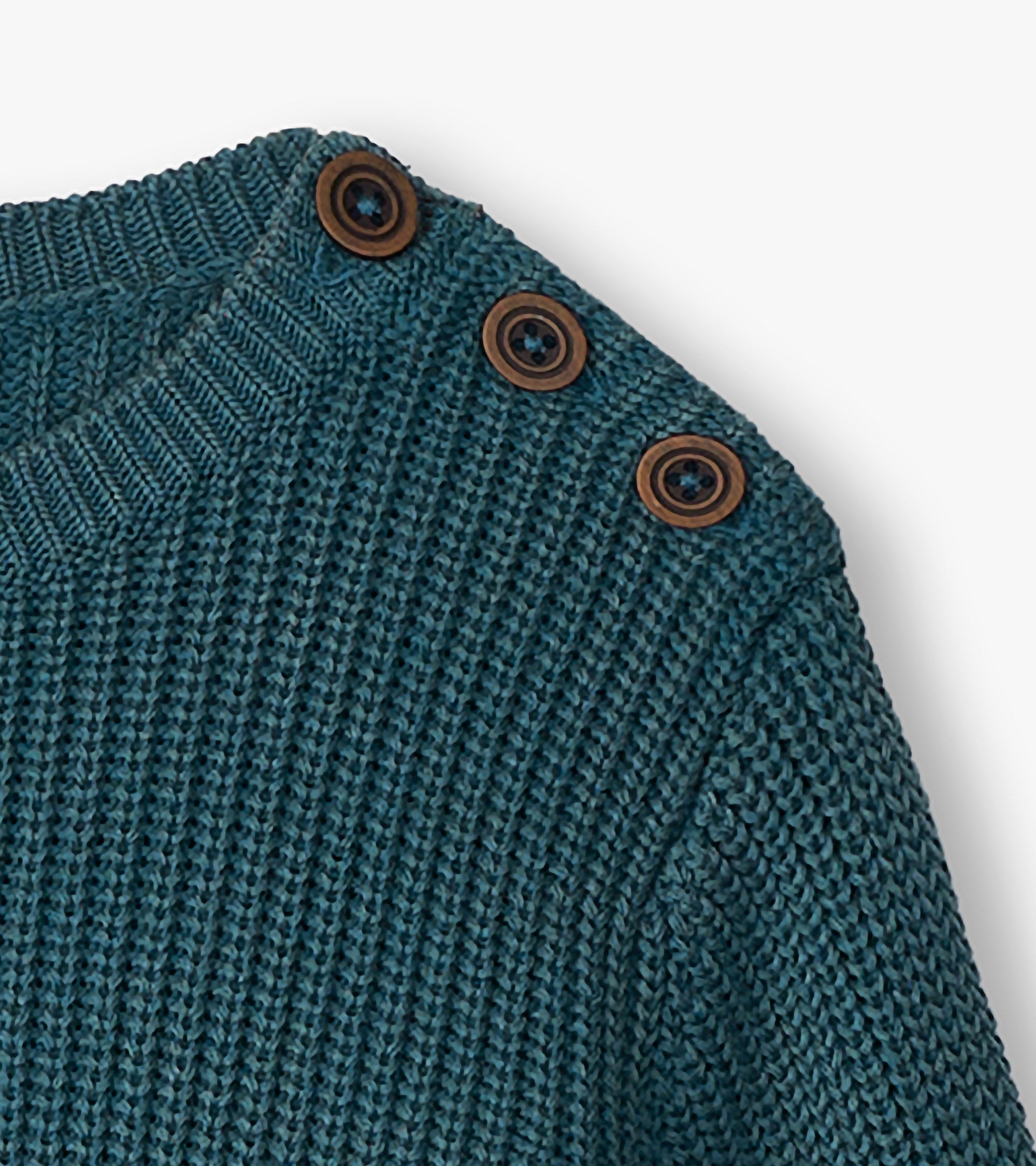 Hatley Boys Moroccan Blue Button Neck Sweater