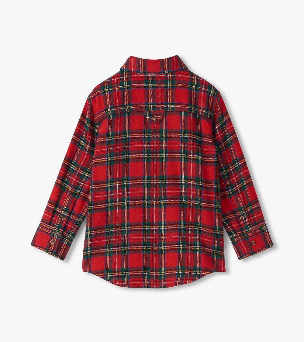 Hatley Boys Red Plaid Button Down Shirt