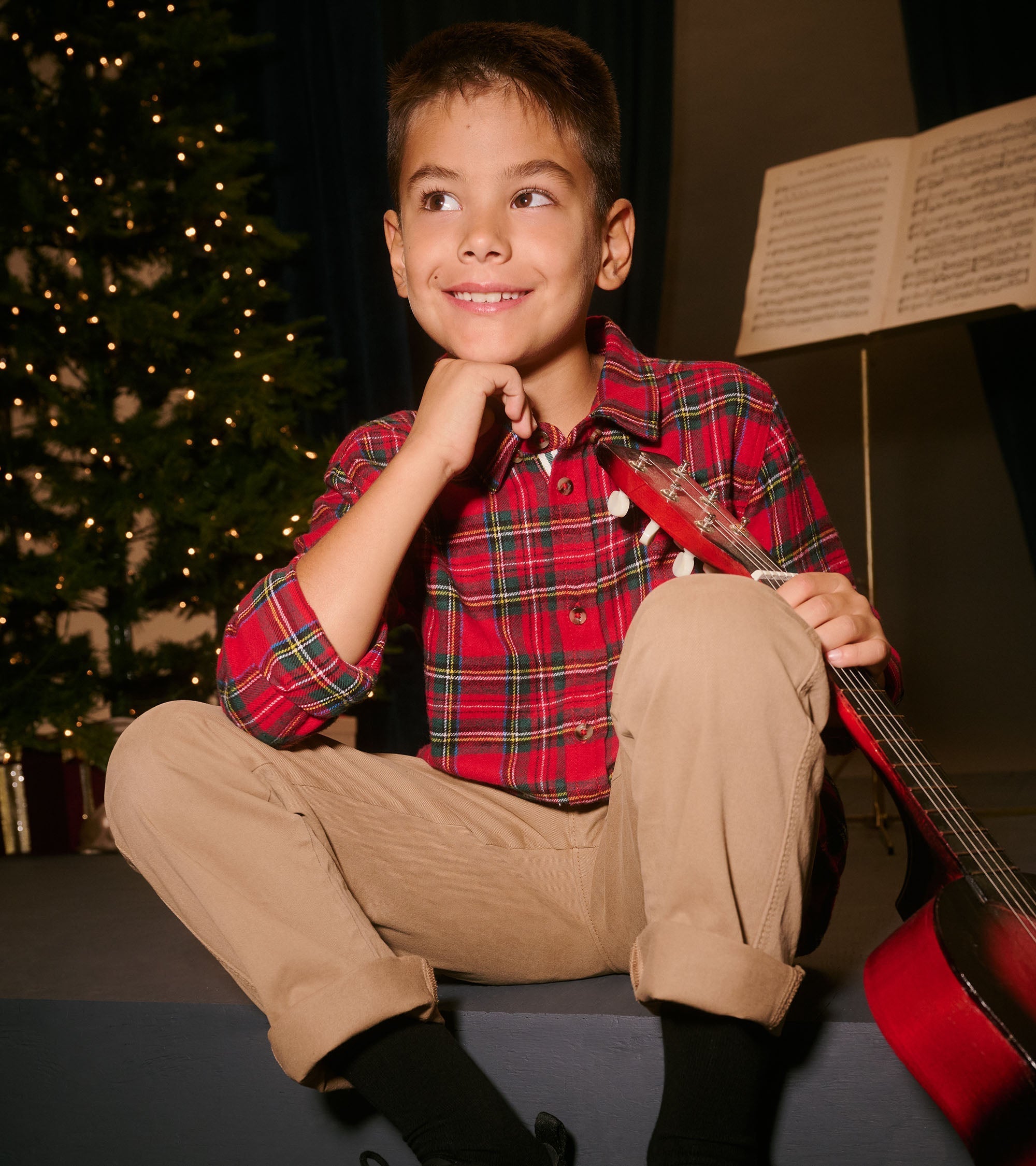 Hatley Boys Red Plaid Button Down Shirt
