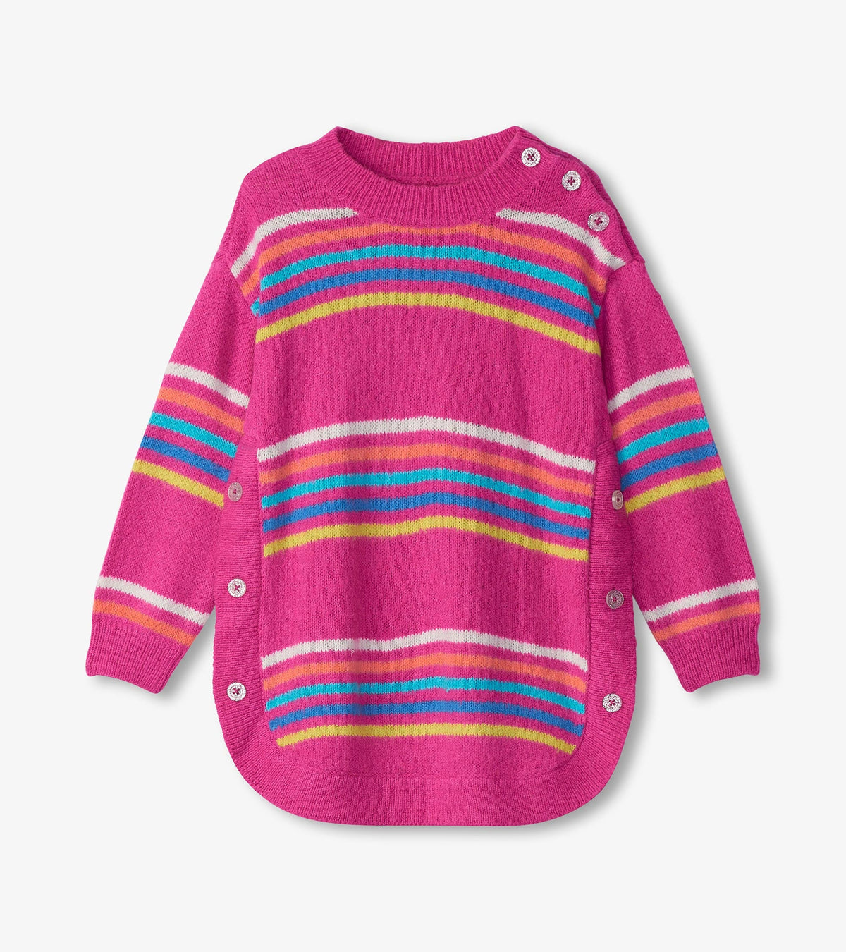 Hatley Girls Rainbow Stripes Sweater Tunic