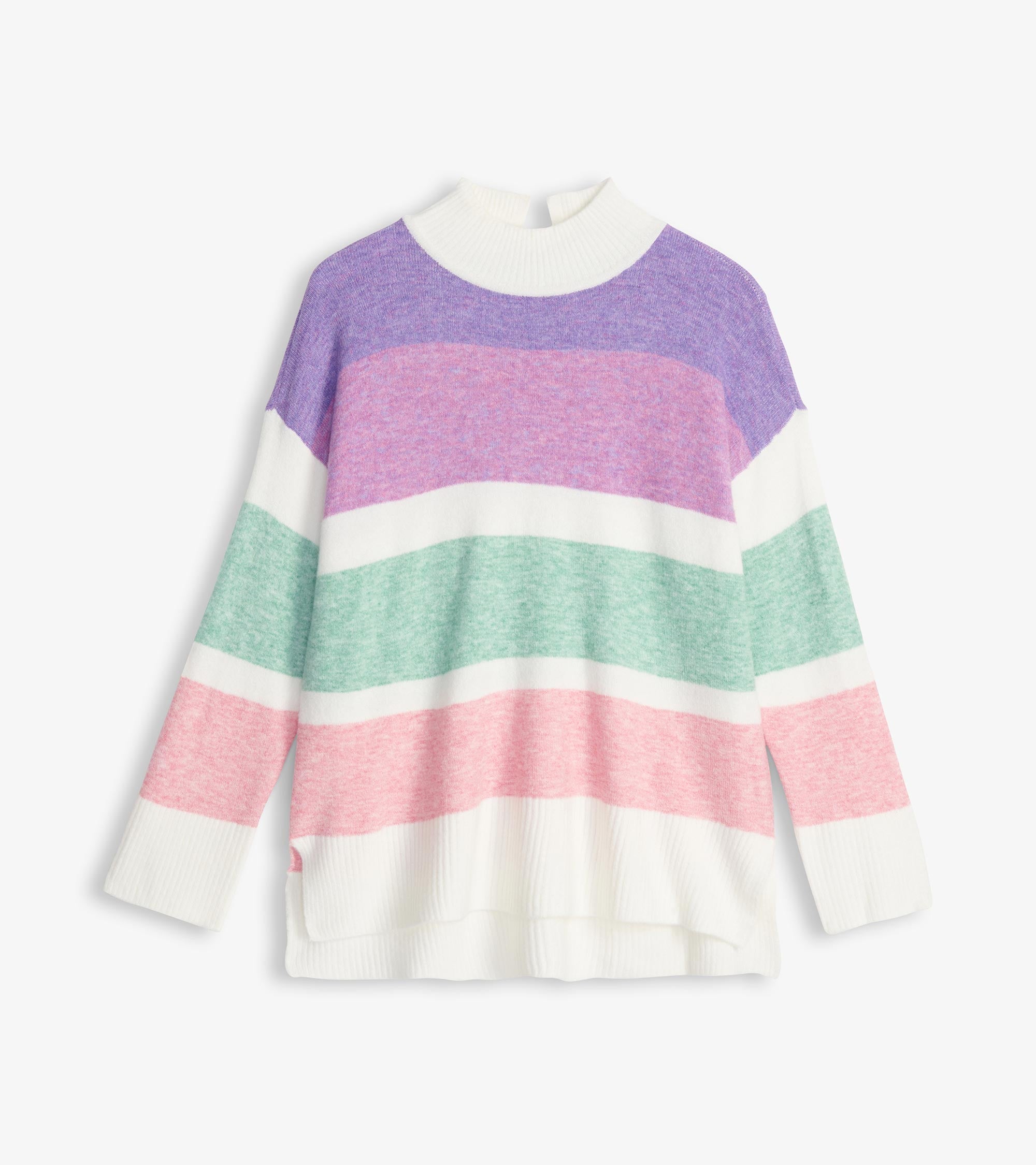 Hatley Mock Neck Tunic - Sunrise Color Block