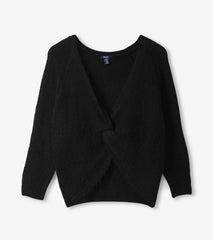Hatley Cross Over Sweater - Black