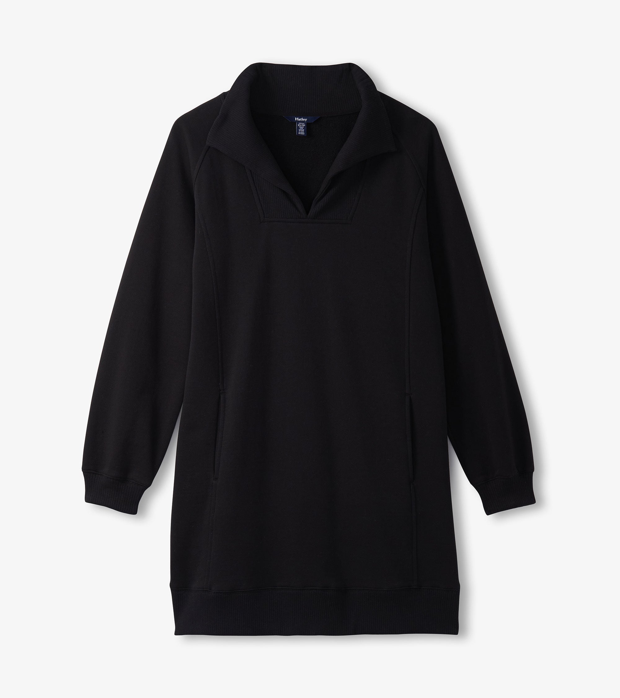 Hatley Anna Notch Neck Dress - Black