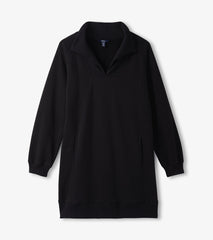 Hatley Anna Notch Neck Dress - Black