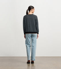 Hatley Olivia Sweater - Black Denim Stripes