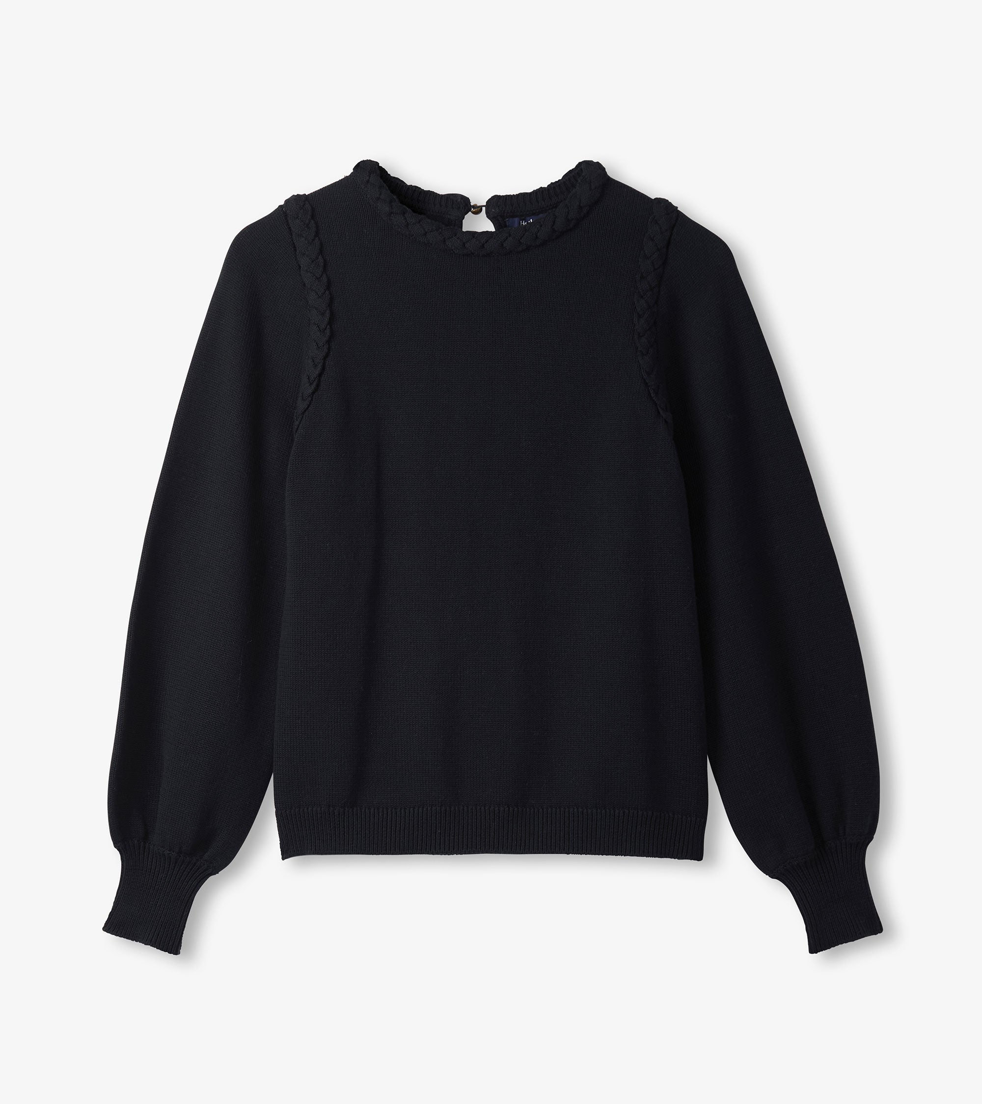 Hatley Braided Sweater - Black