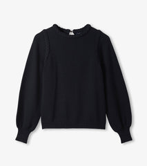 Hatley Braided Sweater - Black