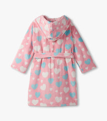 Hatley Girls Big Hearts Fuzzy Fleece Robe