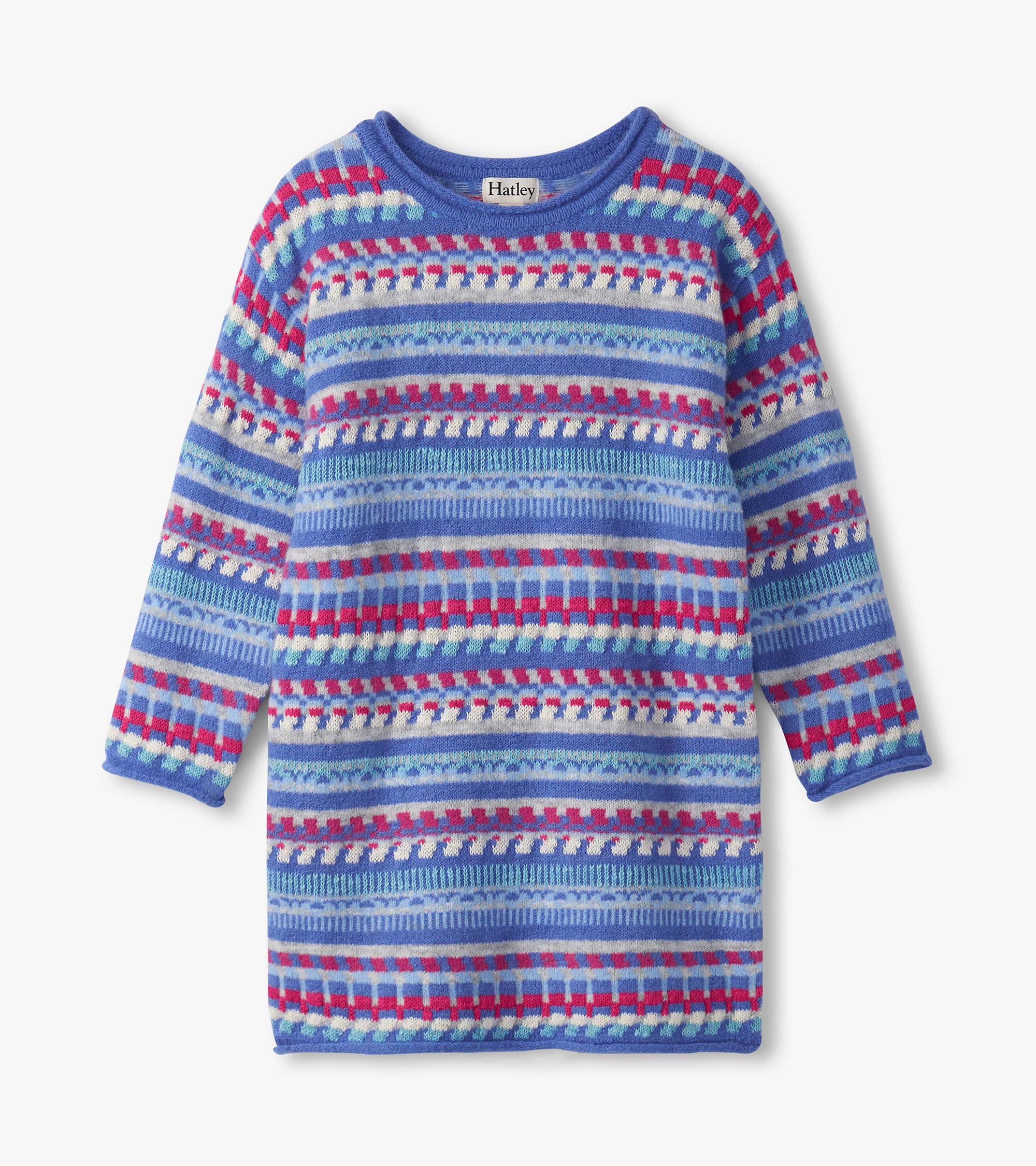 Hatley Girls Blueberry Stripe Sweater Dress