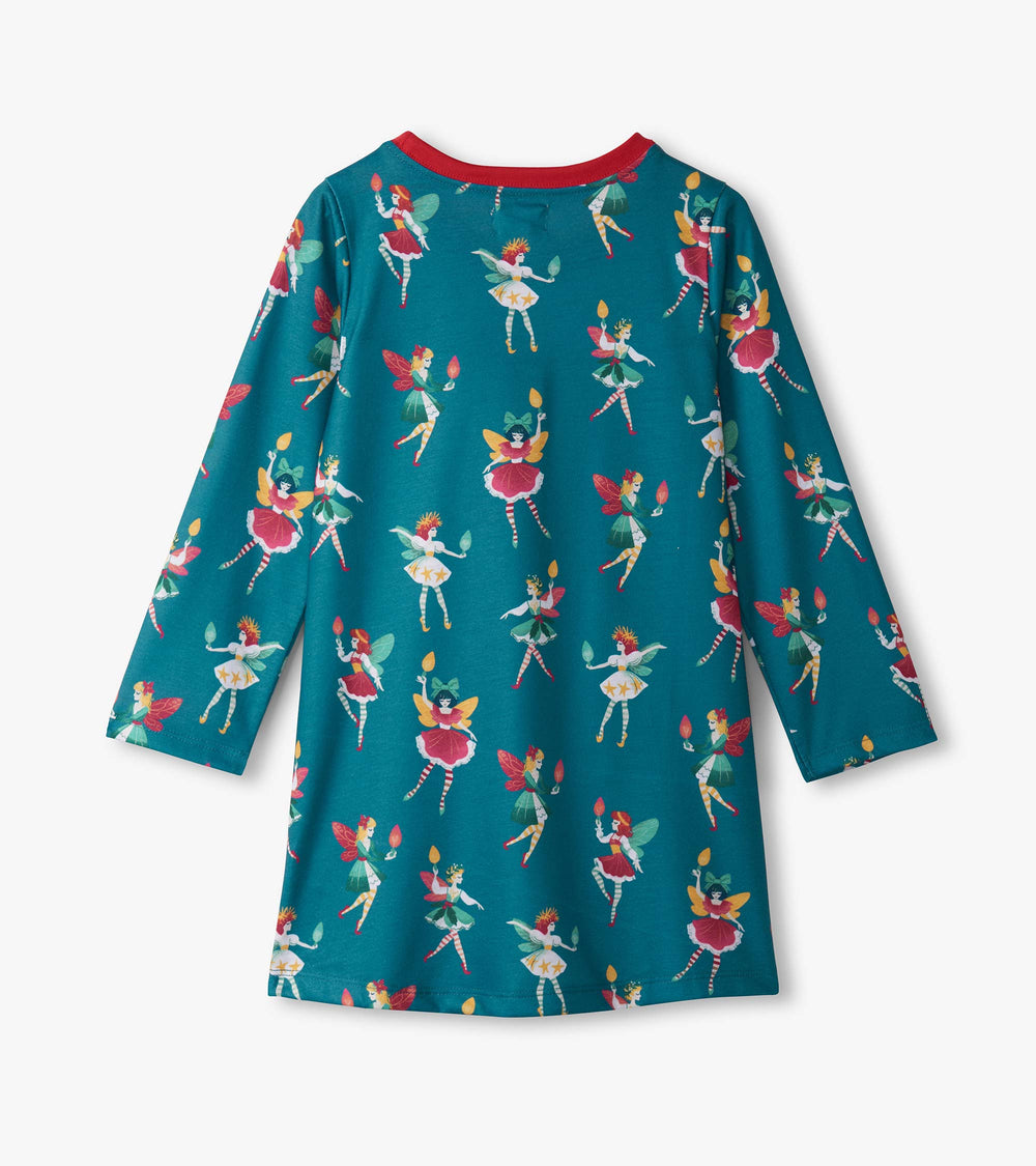 Hatley Girls Bright Fairies Long Sleeve Nightdress