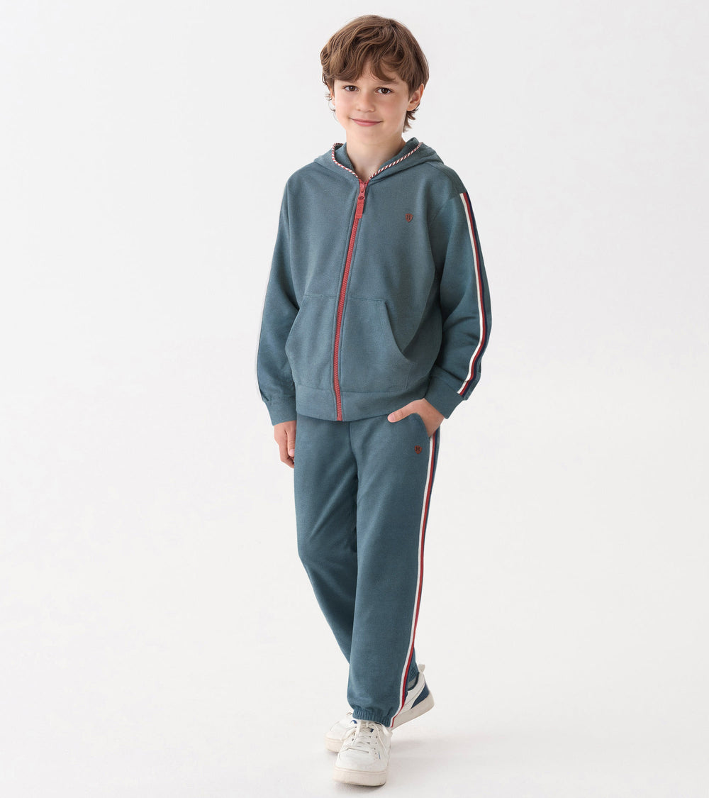 Hatley Boys Blue Stone Baggy Track Pants