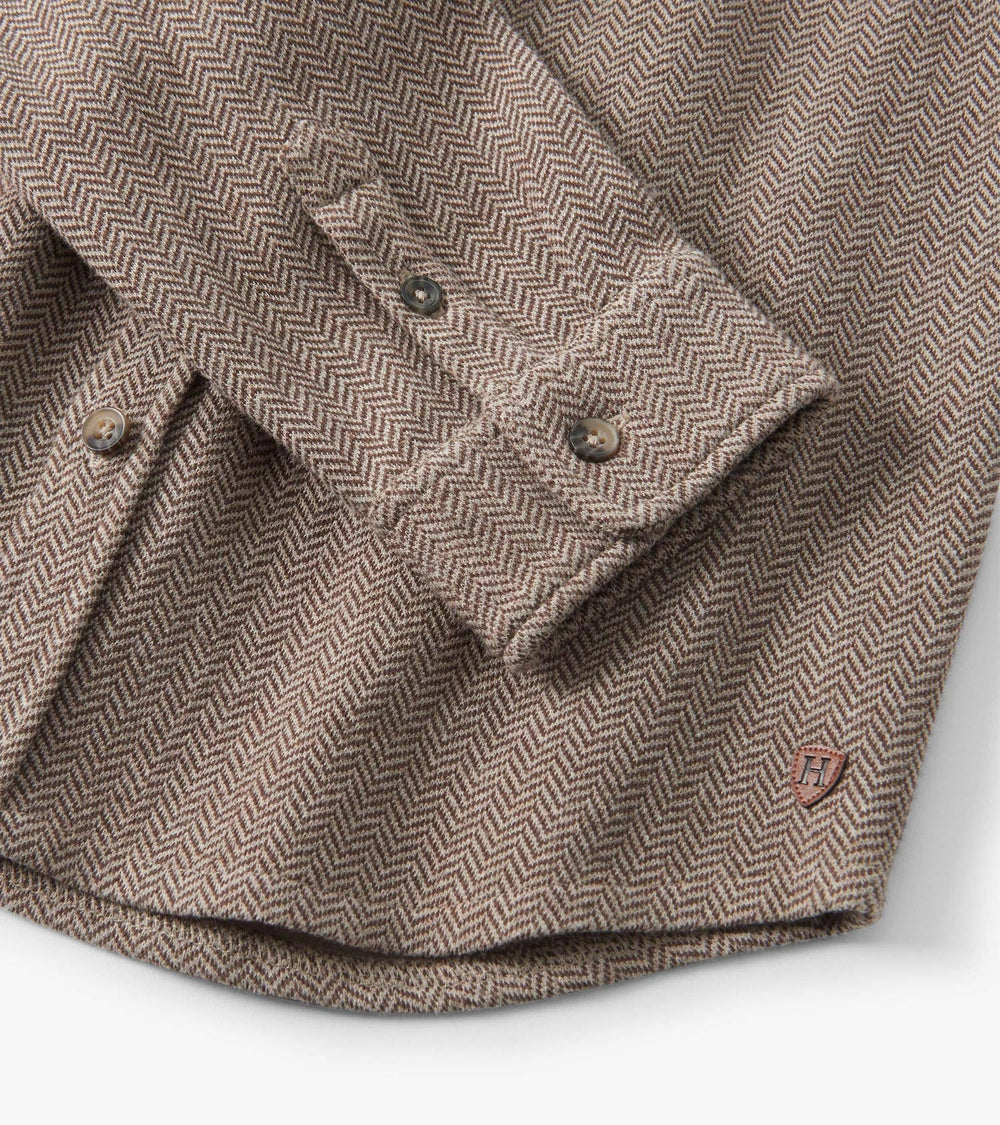 Hatley Boys Brown Sugar Herringbone Button Down Shirt