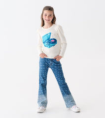 Hatley Girls Record Player Puff Sleeve Graphic Tee