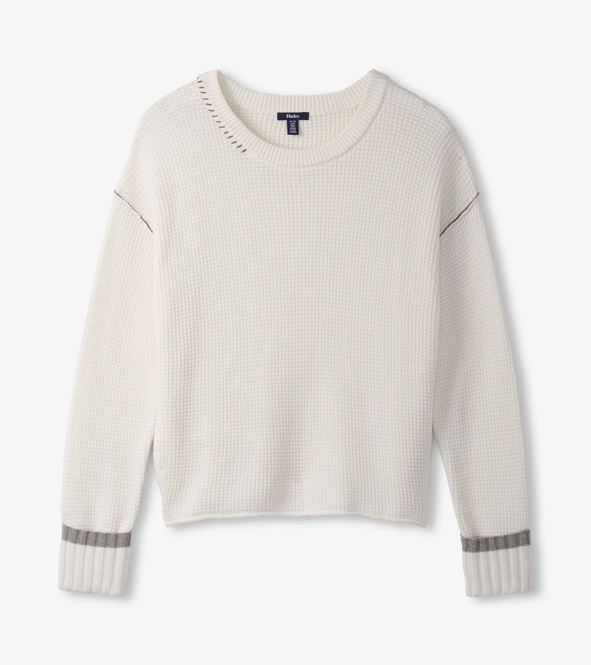 Hatley Waffle Knit Sweater - Cream