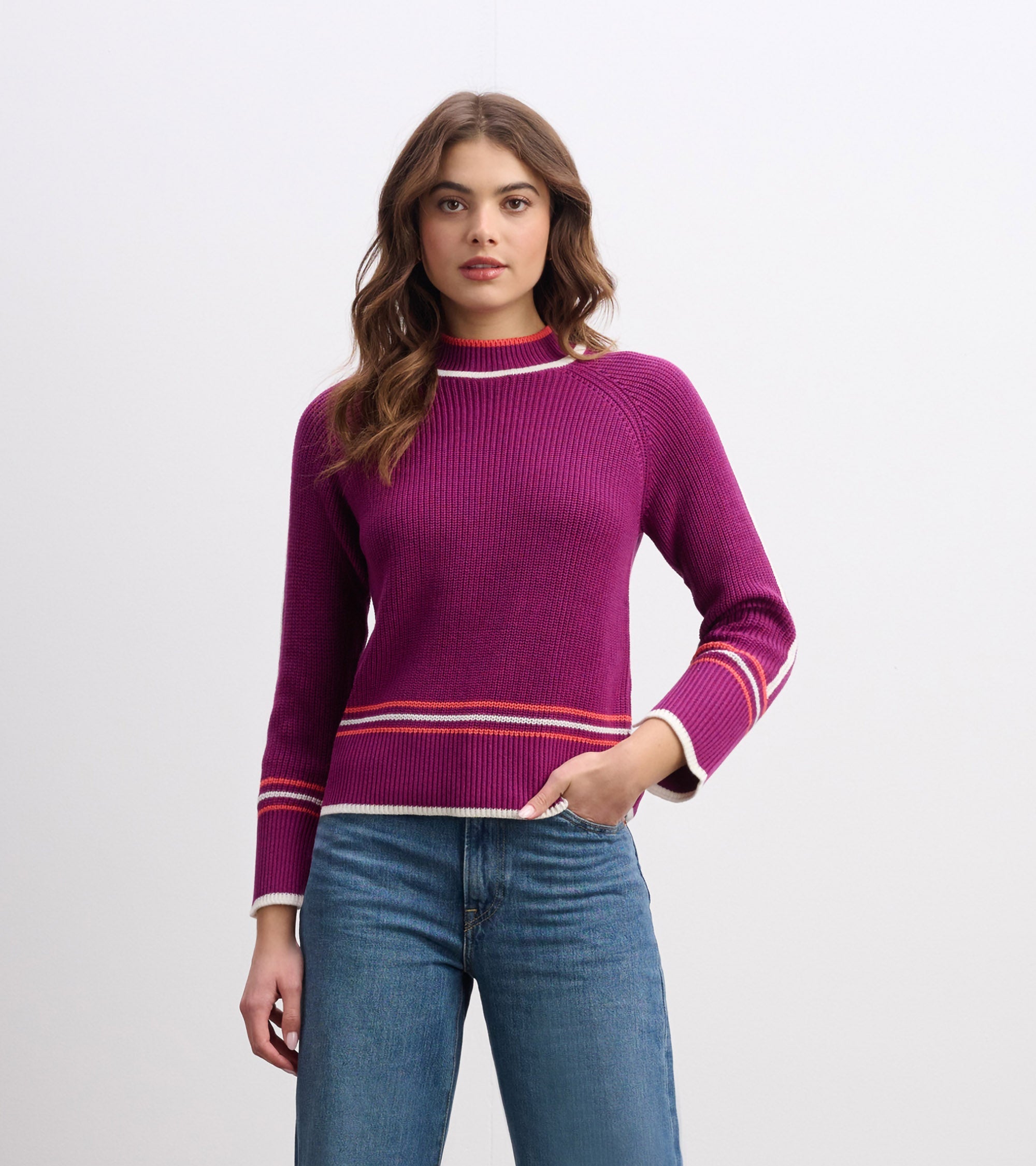 Hatley Raglan Pullover - Crushed Grape