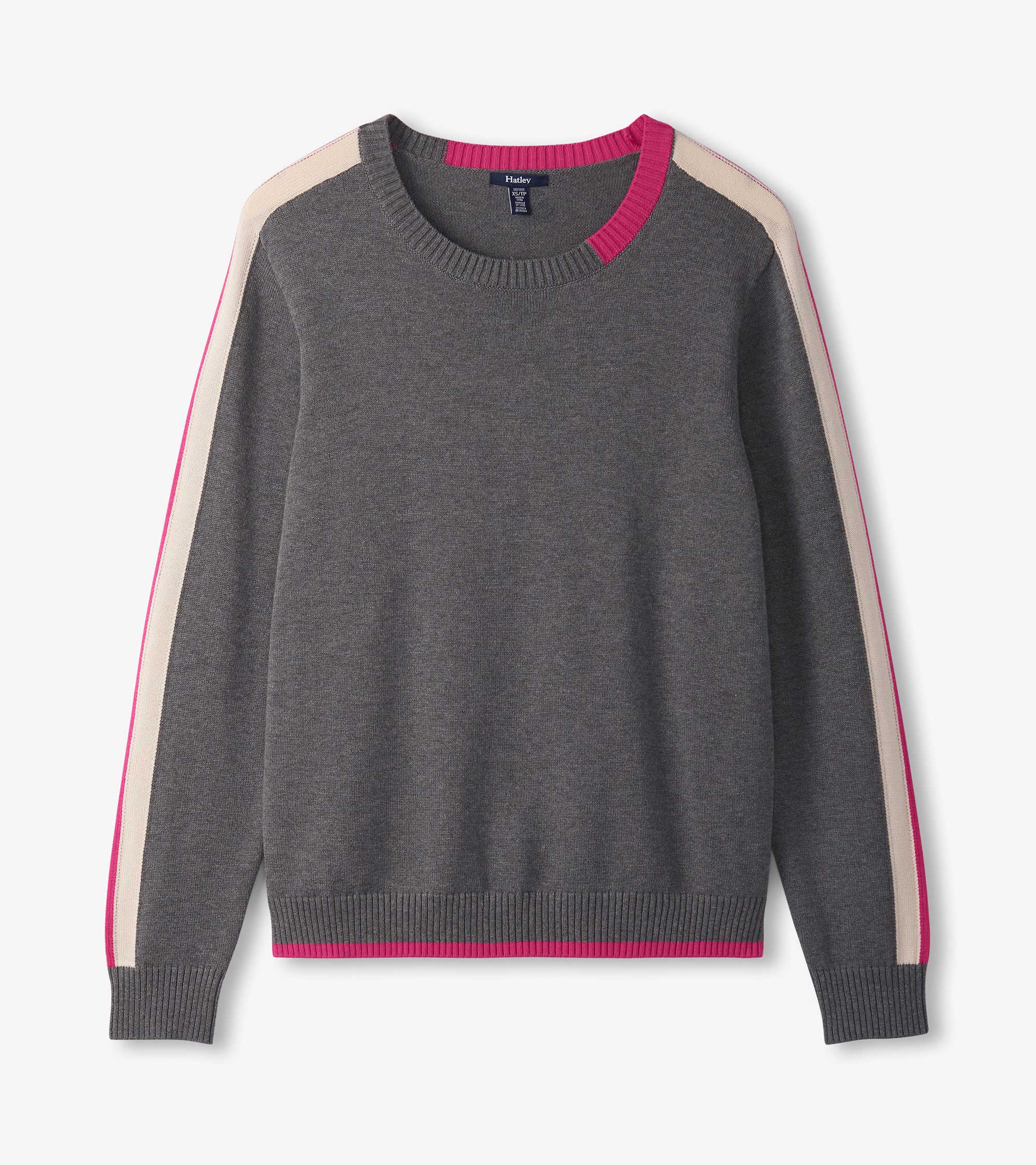 Hatley Contrast Trim Sweater - Charcoal