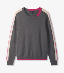 Hatley Contrast Trim Sweater - Charcoal