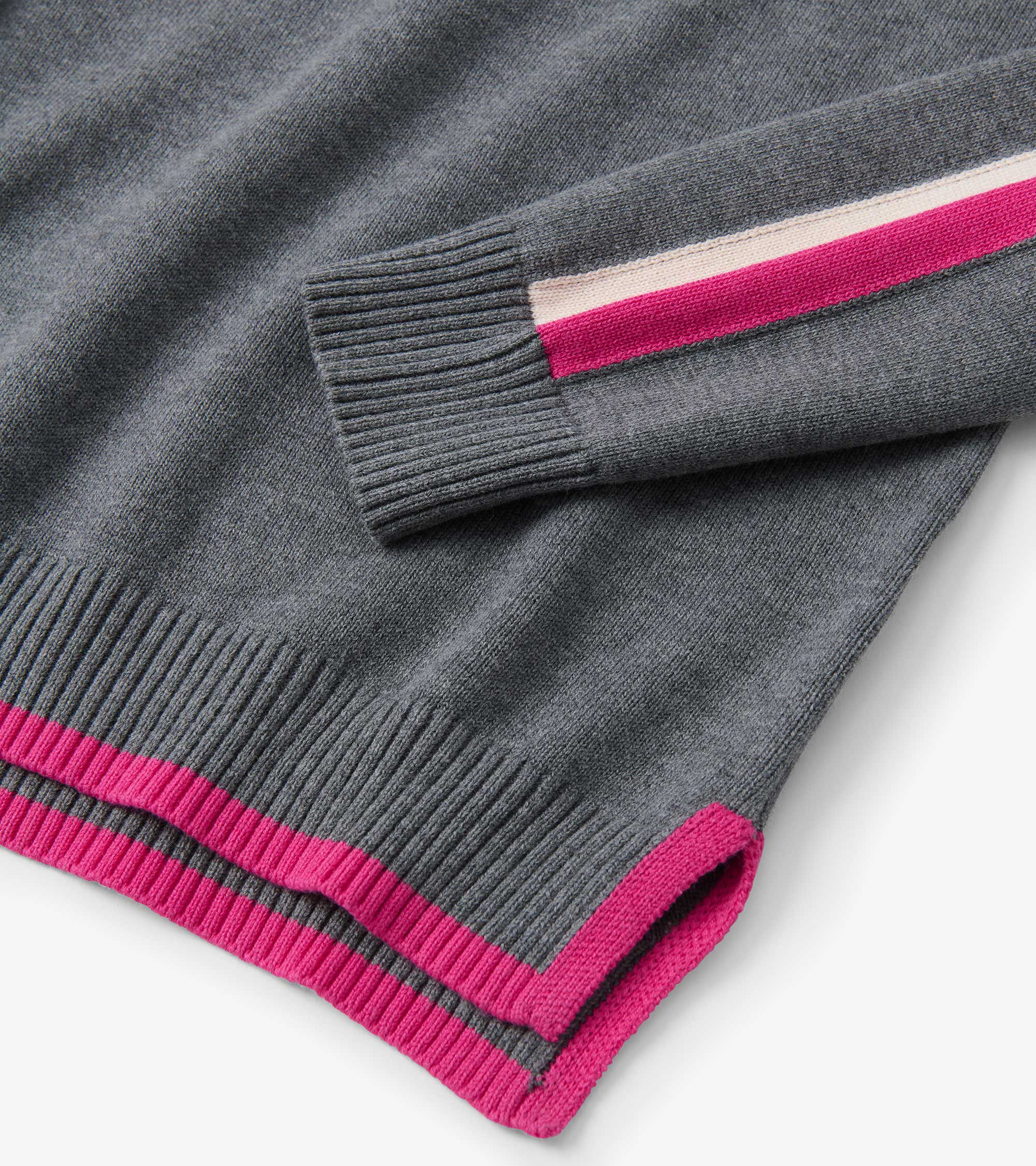 Hatley Contrast Trim Sweater - Charcoal