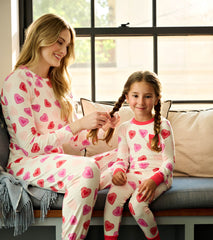 Hatley Girls Cut Out Hearts Pajama Set