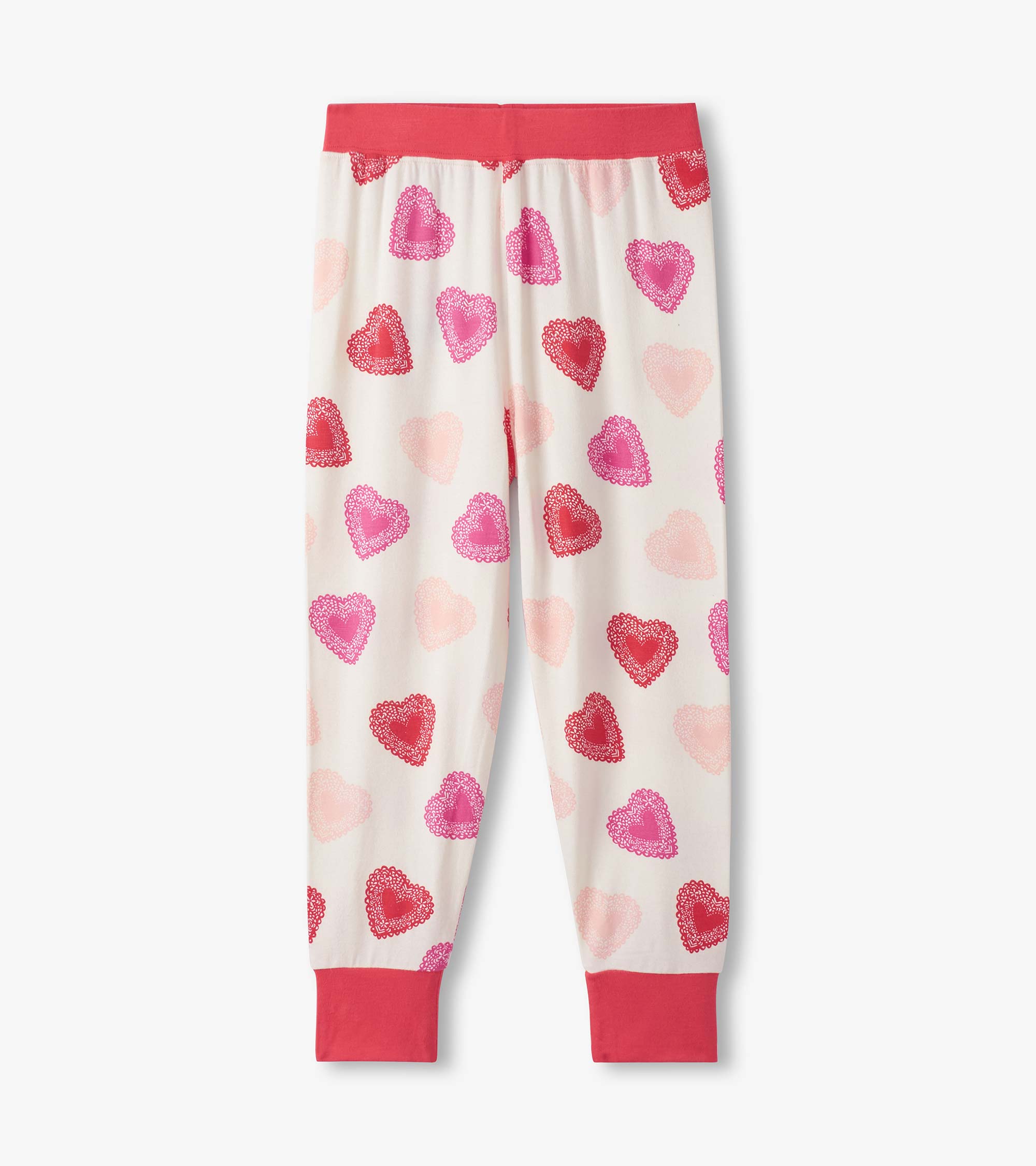Hatley Girls Cut Out Hearts Pajama Set