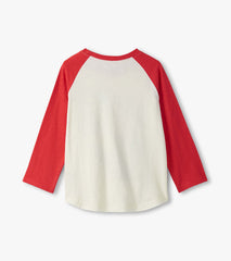 Hatley Boys Dinos Cubed Long Sleeve Raglan T-Shirt
