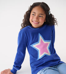 Hatley Girls Super Star Pullover Sweater