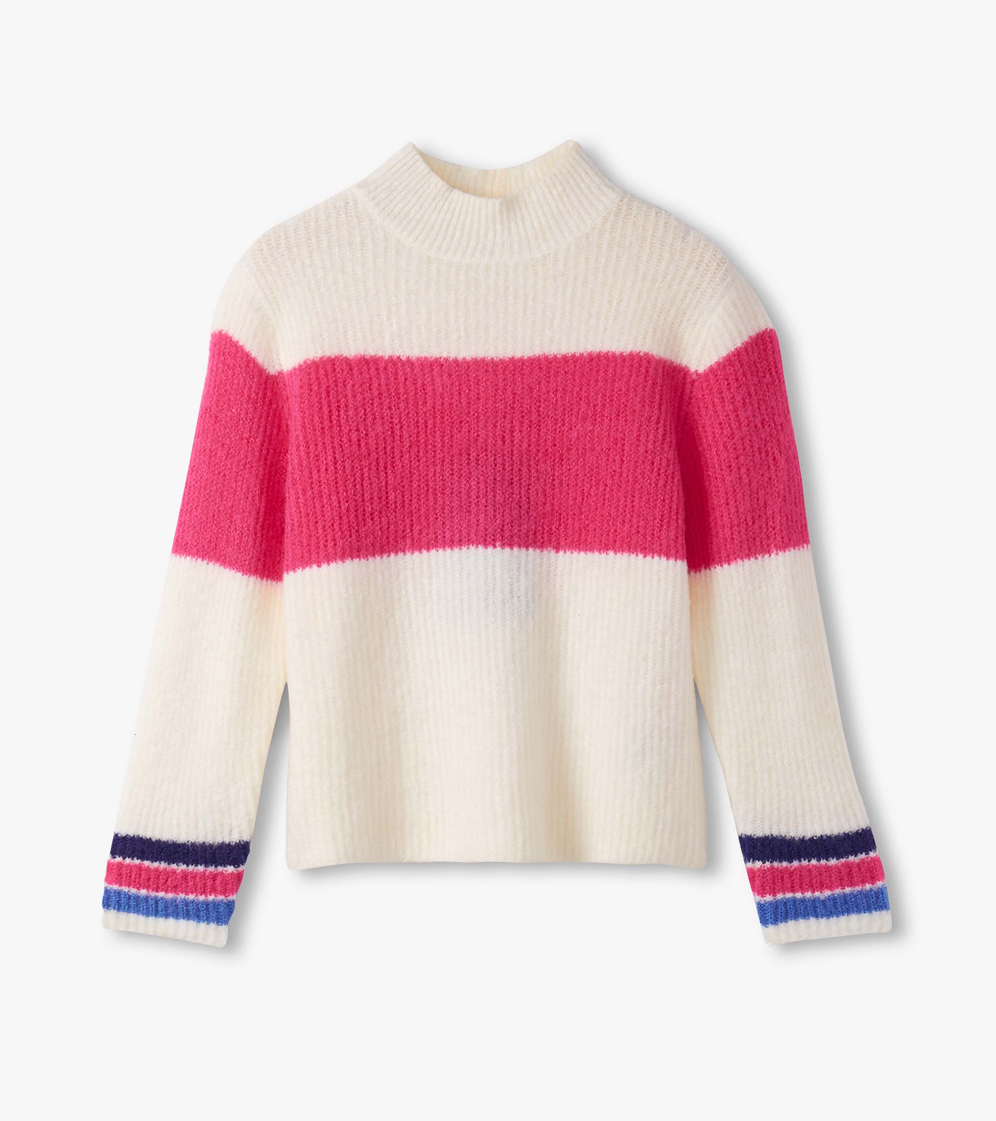 Hatley Girls Colorblock Mockneck Sweater
